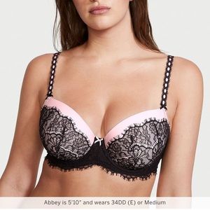 NWOT Victoria secret DREAM ANGELS Lightly-Lined Demi Bra 32DDD